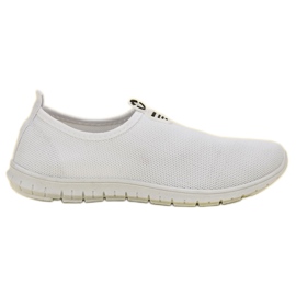 SHELOVET Weiße Slip-On-Sneakers
