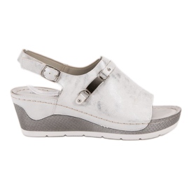 Goodin Bequeme Keilsandalen weiß