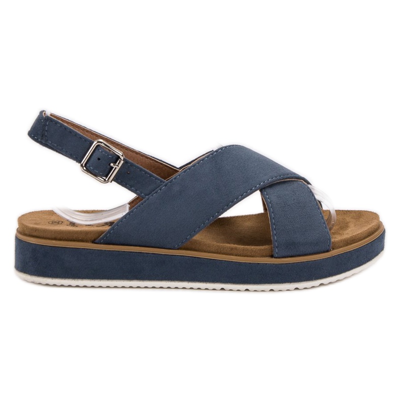 Goodin Sandalen aus Wildleder blau