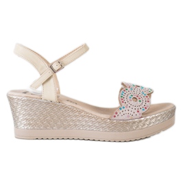 Kylie Lässige Sandalen beige