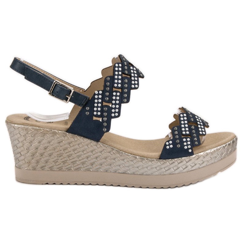 Aclys Leichte Sandalen auf Keilabsatz blau