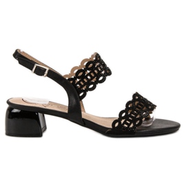 Kylie Stylische Sandalen mit hohen Absätzen schwarz