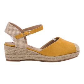 Kylie Keil-Espadrilles gelb