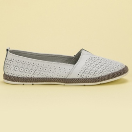 Goodin Slipony aus Leder weiß