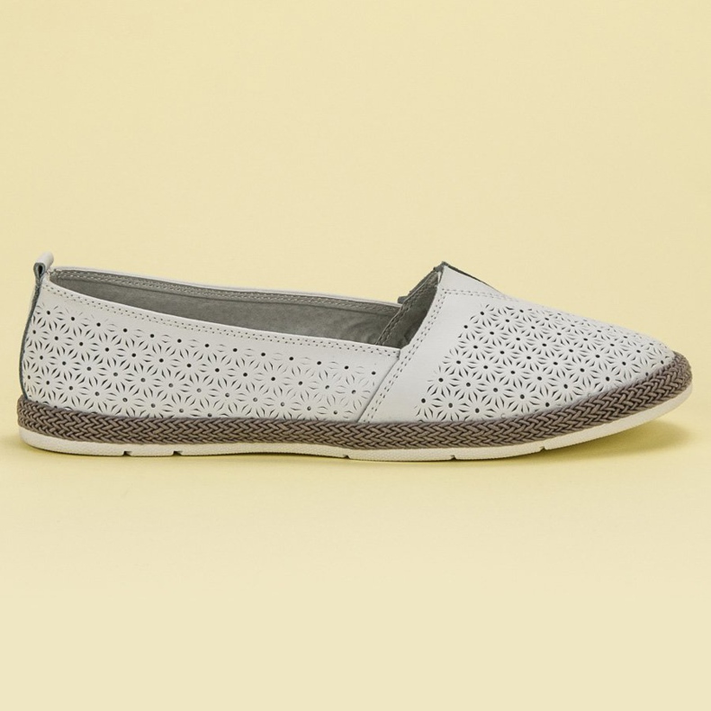 Goodin Slipony aus Leder weiß