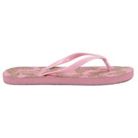 SHELOVET Leichte Flip-Flops rosa