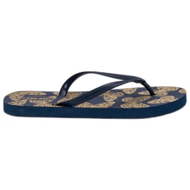 SHELOVET Leichte Flip-Flops navy blau
