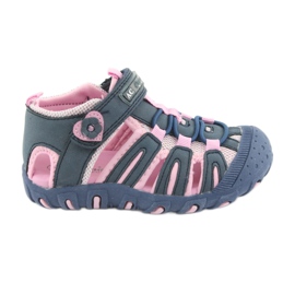 American Club Sportsandalen blau rosa