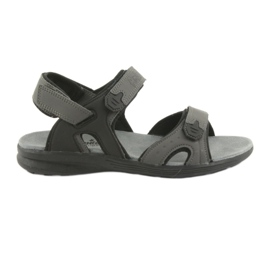 American Club American HL09 schwarz / graue Sportsandalen