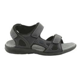 American Club Amerikanische HL06 Sportsandalen schwarz marineblau