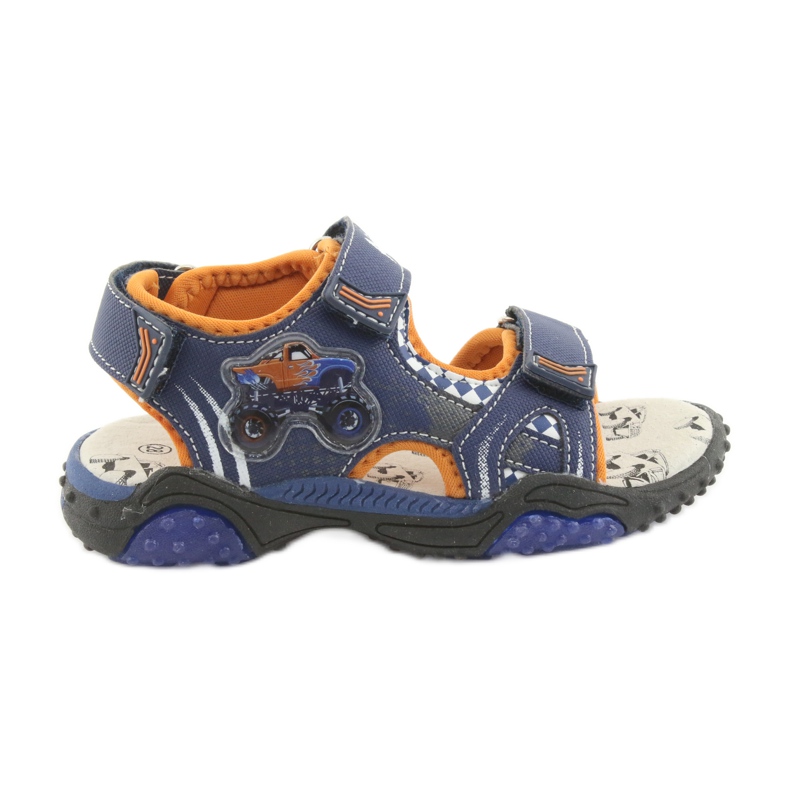 Monster Truck American Club HL18 marine Sandalen navy blau orange