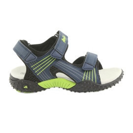 American Club HL15 Jungensandalen marineblau grün