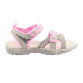American Club Amerikanische Sandalen Sport Sport HL14 GRAU/Pink