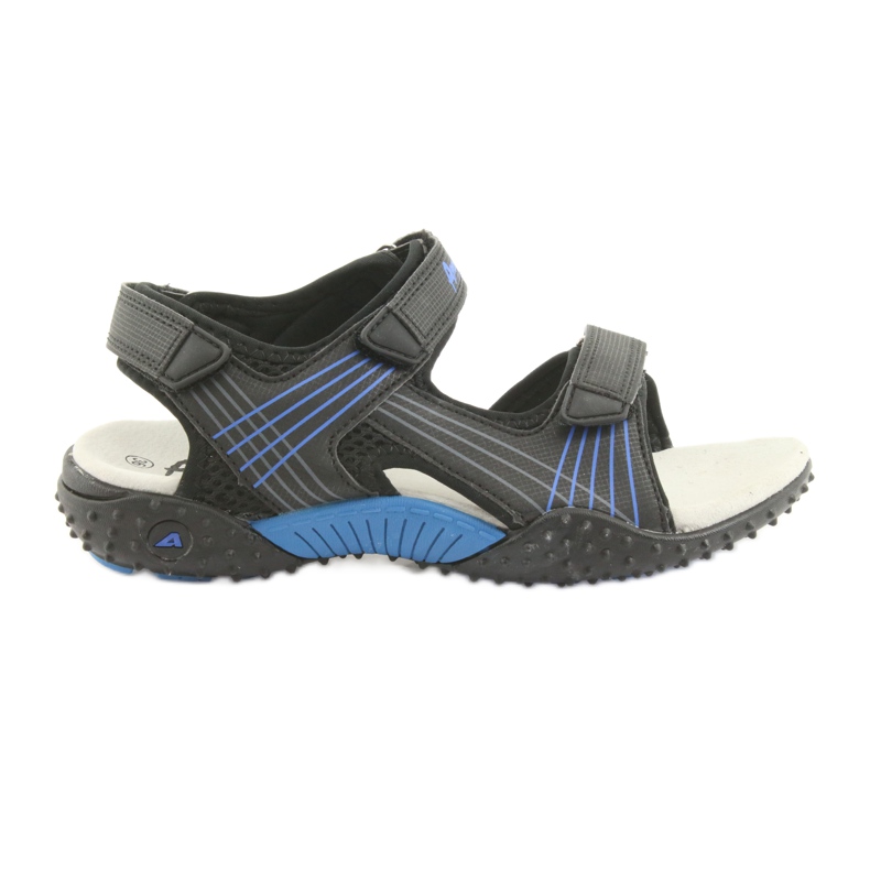 American Club HL15 Jungen Sandalen schwarz blau