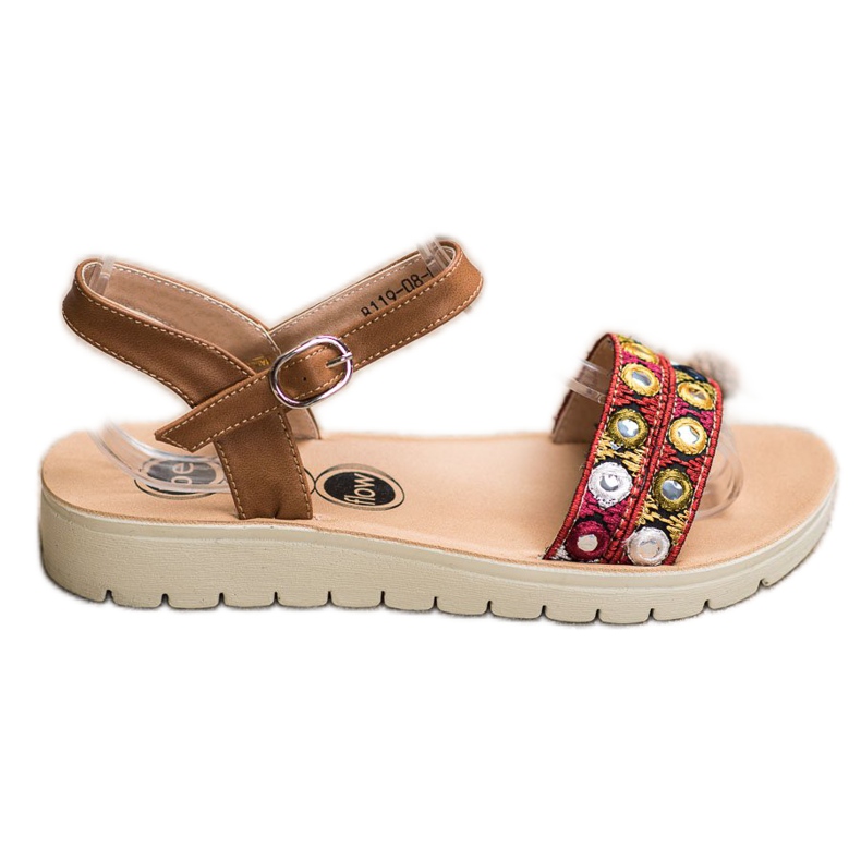 SHELOVET Lässige Sandalen braun