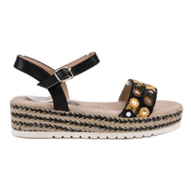 SHELOVET Sandalen auf der Plattform schwarz