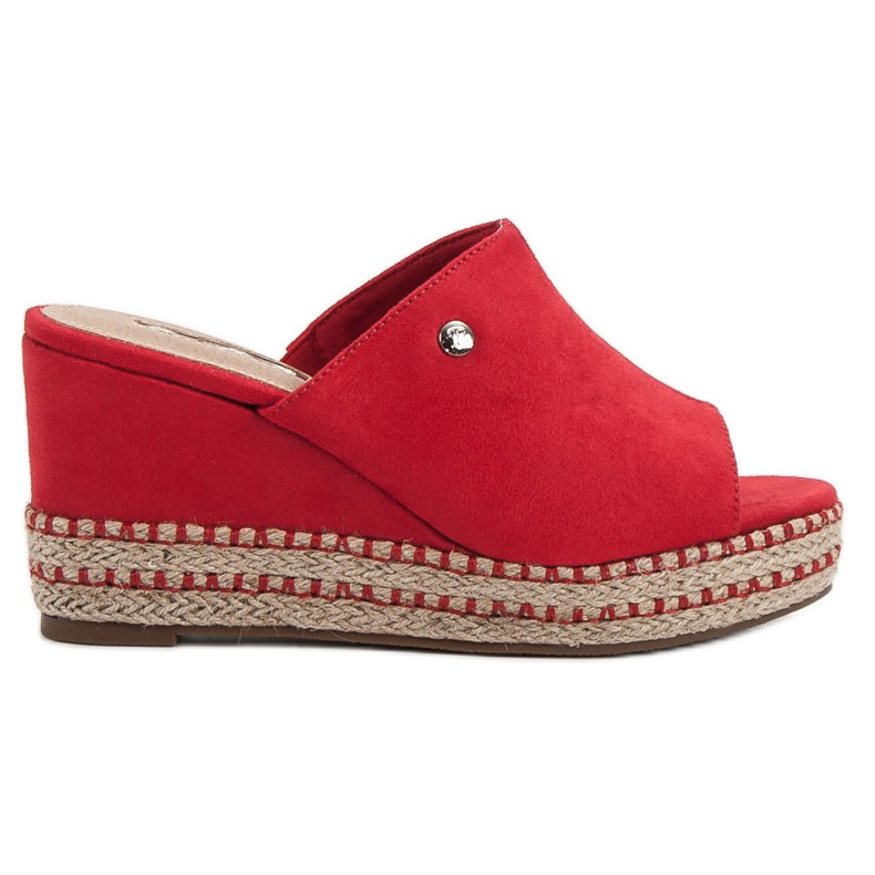 Best Shoes Keilsandalen rot