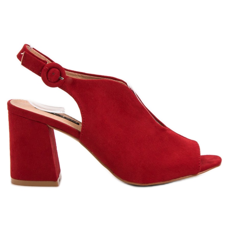 Milaya Stilvolle geschlossene Sandalen rot