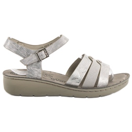 Evento Silberne Sandalen grau