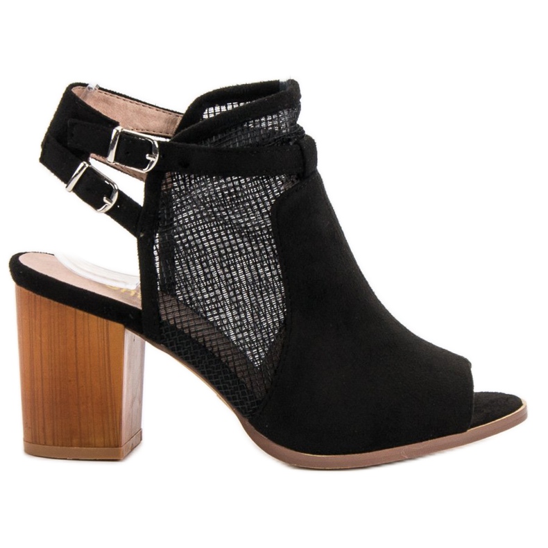 Evento Stilvolle geschlossene Sandalen schwarz