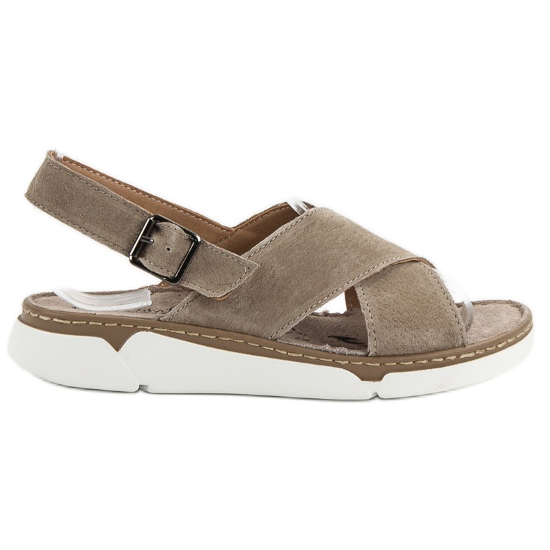 Filippo Ledersandalen auf der Plattform braun