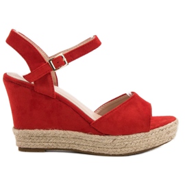 Bello Star Espadrilles-Sandalen rot