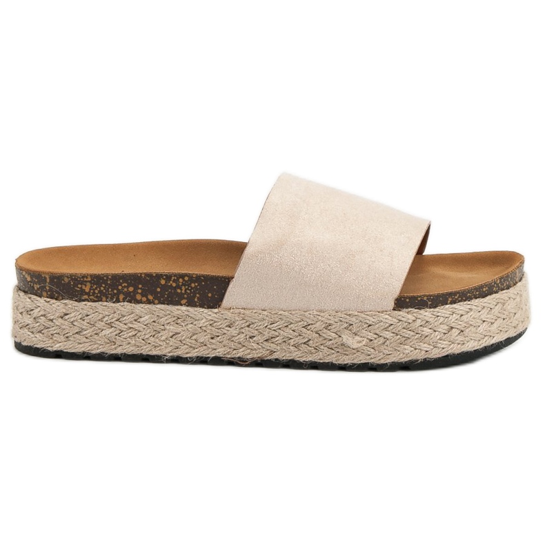 Nio Nio Hausschuhe auf der Plattform braun