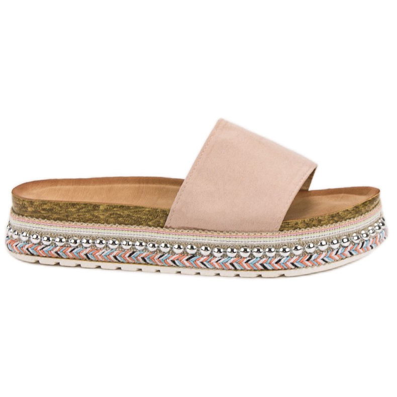 Cm Paris Hausschuhe auf der Plattform braun