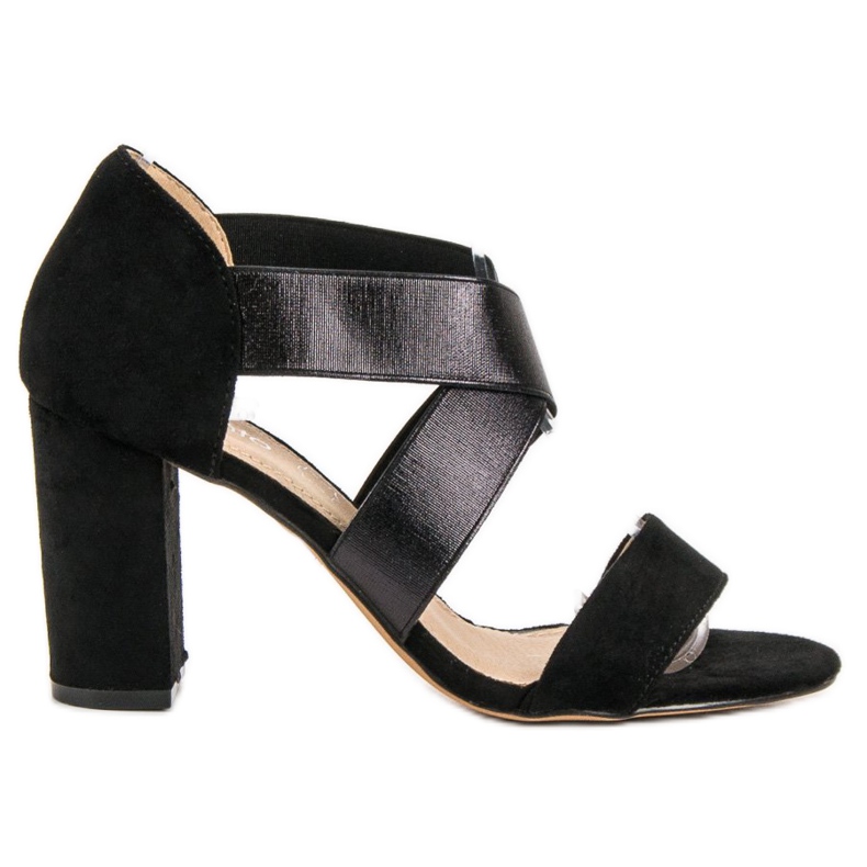 Evento Slip-on-Sandalen mit Gummizug schwarz