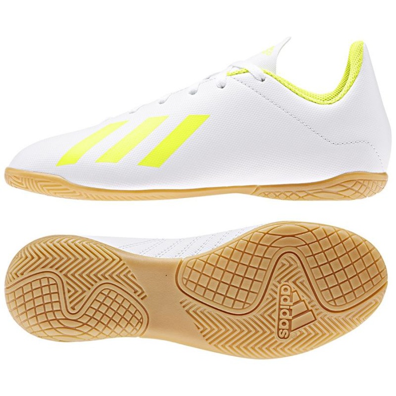 Hallenschuhe adidas X 18.4 In Jr BB9411 mehrfarbig weiß
