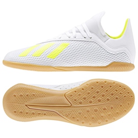 Hallenschuhe adidas X 18.3 In Jr BB9397 mehrfarbig weiß