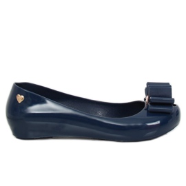 Meliski marineblaue Ballerinas CK87-P Blau navy blau