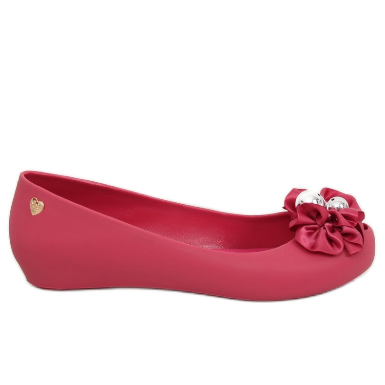 Meliski Ballerinas mit Fuchsia Schleife CK-86P Fuchsia rosa