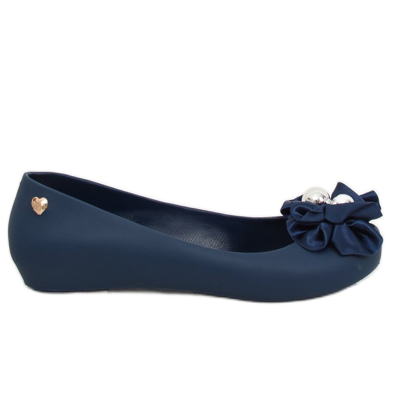 Meliski Ballerinas mit Schleife blau CK-86P Blau