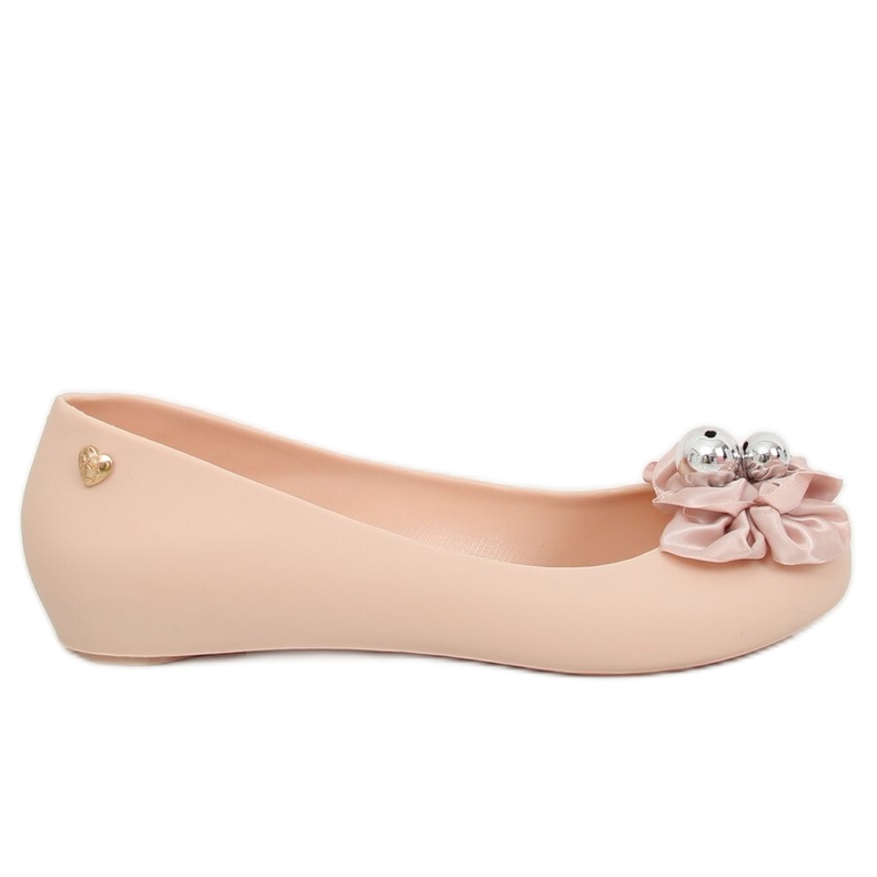 Ballerinas meliski mit Schleife rosa CK-86P Beige