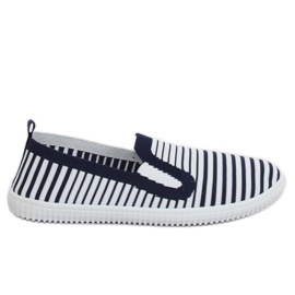 Sneaker Slip-on marineblau XJ-2909 Navy weiß