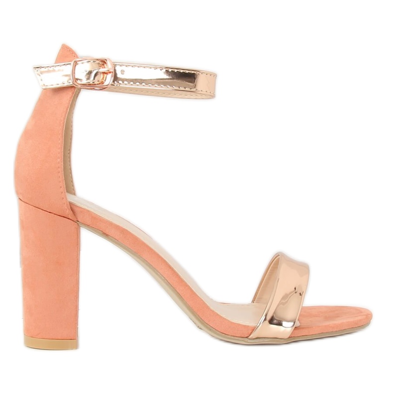 Pink GF-WL-35 Pinke Sandalen am Pfosten rosa