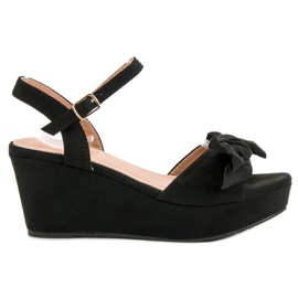 SHELOVET Sandalen auf der Plattform schwarz