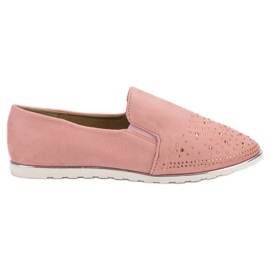 SHELOVET Slipper aus Wildleder rosa