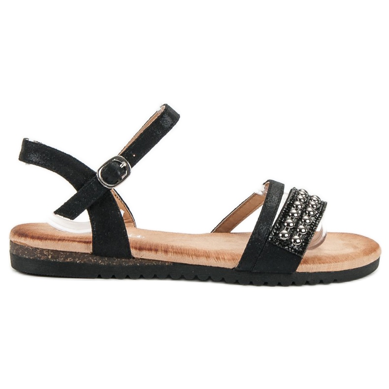 Groto Gogo Sandalen mit Glitzer schwarz