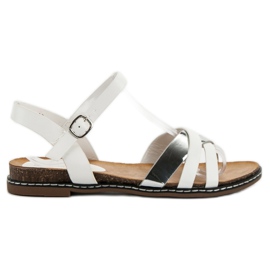 SHELOVET Lässige Sandalen weiß