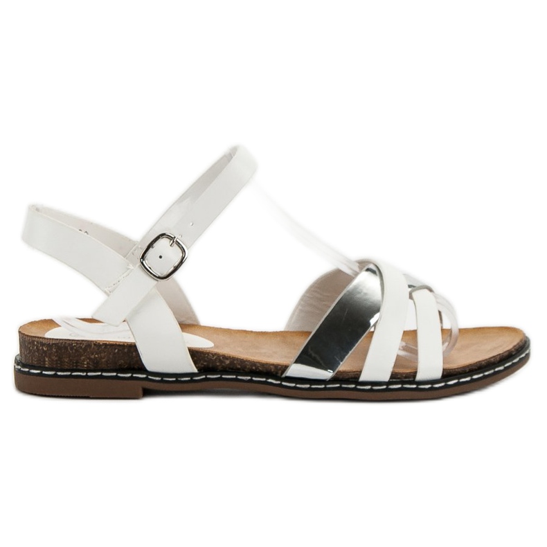 SHELOVET Lässige Sandalen weiß