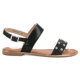 Cm Paris Sandalen mit Strasssteinen schwarz