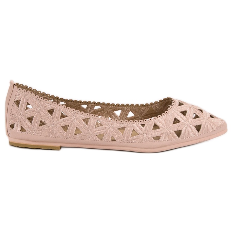 Durchbrochene VICES Ballerinas rosa