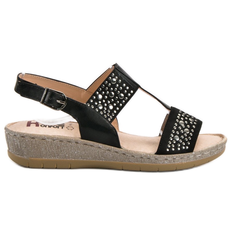 Kylie Sandalen auf der Plattform schwarz