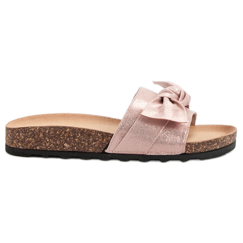 Queen Vivi Lässige Hausschuhe mit Glitzer rosa