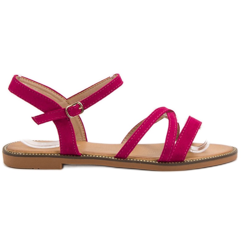 Ch. Creation Sandalen aus Wildleder rosa