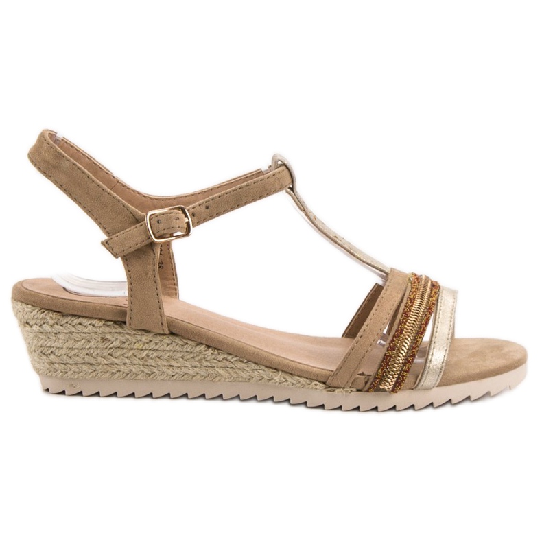Kylie Espadrilles-Sandalen braun gelb