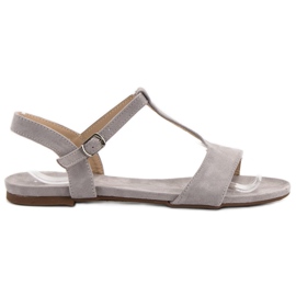 Evento Lässige Sandalen grau