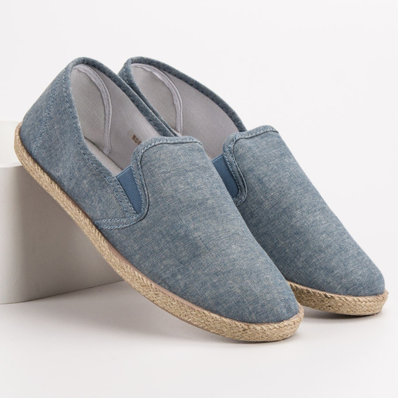 SHELOVET Modische Herren Espadrilles blau
